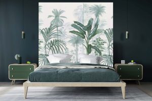 Tête de lit Jardin Tropical 160*140 cm